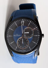 Skagen Denmark Uhr Titangehäuse Mineralglas wasserfest (50m) blau-schwarz