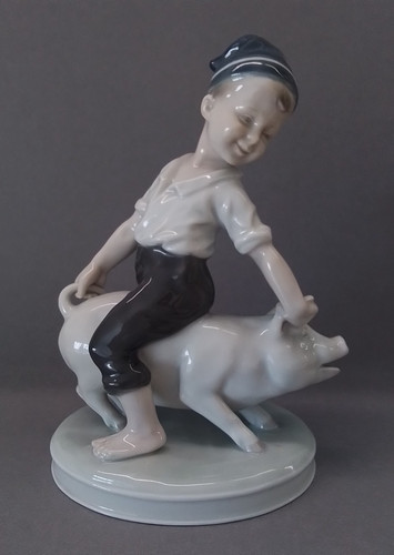 Heubach porzellan figur junge - figur,