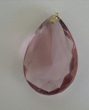 2 Tropfen 50mm, amethyst / lila für Kronleuchter Lüster Chandelier 