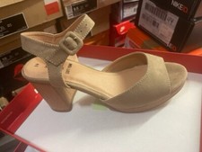 S.Oliver Beige Sandale High Heels Neu Gr:39 Taupe  52830826 341 Wildleder
