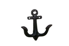 Wandhaken Anker antikschwarz