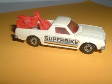 Matchbox Superfast No. 60 - HOLDEN PICK-UP mit 1 Motorrad
