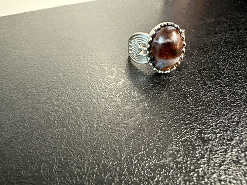 Cocktailring silberfarben