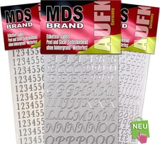 1,5cm Buchstaben & Zahlen zum aufkleben,  einfach zum basteln und gestalten