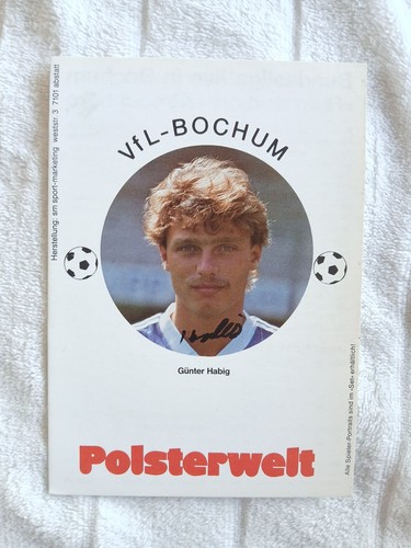 Signierte günter habig vfl - ak,