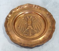 Kupfer Wandteller mit Heraldik