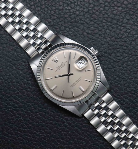 Rolex datejust 1601 gray dial - rolex,