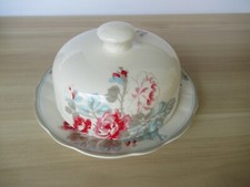 Green Gate Chloé Off White 1 Butterdose Käseplatte 2 tlg - Alte Serie  Greengate