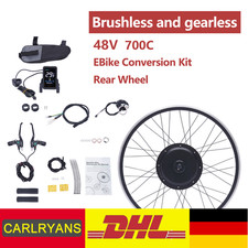 E-Bike Umbausatz Motor 48V 1000W mit Hinterrad Kit 700c für 28/29-Zoll NEU