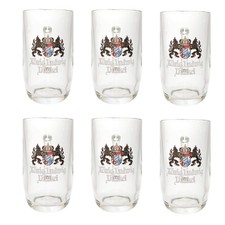 6x König Ludwig Bierkrug Glas