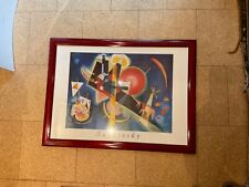  2 Stck Bilder Drucke mit rahmen rot Kandinsky guter Zustand 1 Druck Monet