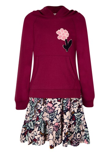 Happy girls kleid blume kapuze - kleid,