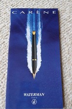 8 Seiten Stiftheft. Waterman