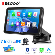 ESSGOO 7" Tragbares Autoradio Rearview Apple CarPlay Android Touch Navi WIFI BT