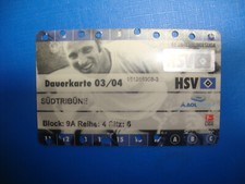 2003 Ticket Dauerkarte HSV Hamburger SV Eintrittskarte Sammler Jahreskarte