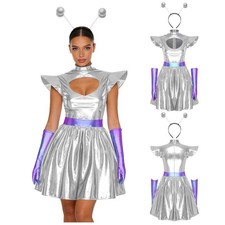 Frauen Satz Sexy Kleid A-Linie