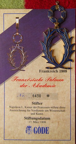 Orden französische palmen - orden,,