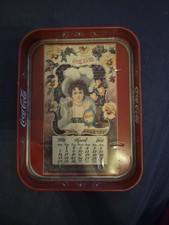 Coca-Cola / Blech Serviertablett / Kalendar April 1901 (Repro)
