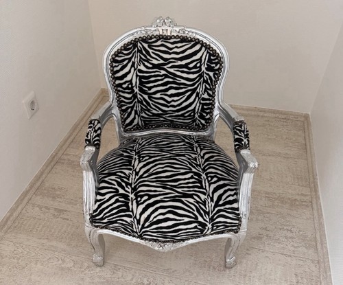 Barock sessel silber mit - in,