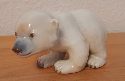 Porzellanfigur baby eisbär - porzellanfigur, baby-eisbär
