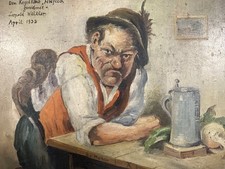 Mann Am Tresen Einer Deutschen