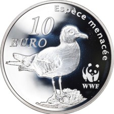FRANKREICH 10 EURO 2011 " WWF - Le Goéland " PP / Belle Epreuve mit Box und CoA