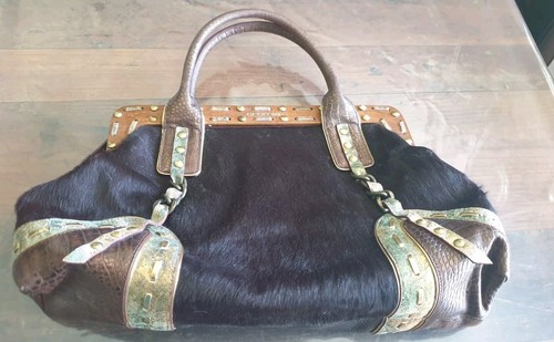 Cromia tasche leder und fell - cromia,