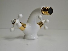 Bidetarmatur Weiss/Gold