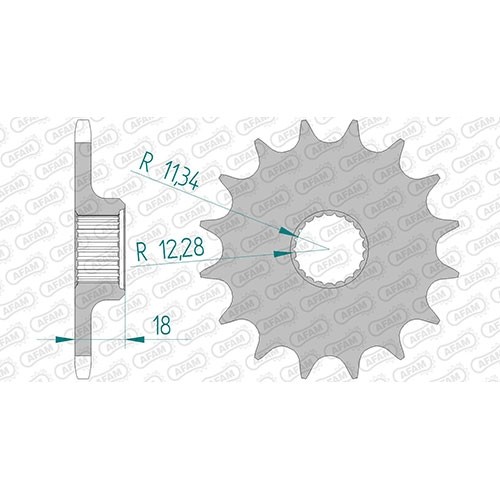 Stahl ritzel für laverda - ritzel,