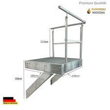 Wangen- Stahltreppen Podest