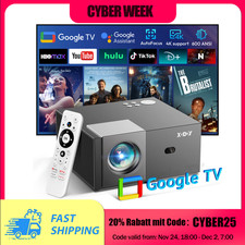 65000 Lumen 4K Smart Projektor HD Beamer WiFi Bluetooth HDMI Android Heimkino