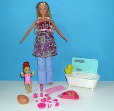 *Schwangere Barbie,Steffi*Schwangerschaftskleidung*Baby*Badewanne*Crissy*Zubehör