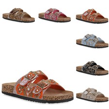 Damen Pantoletten Sandalen