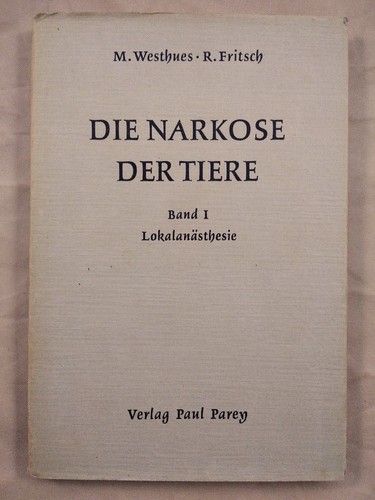 Die narkose der - der, tiere.