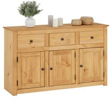 Sideboard Massivholz Kommode mit Schubladen Highboard im Landhaus Stil