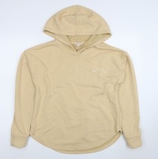 Beigefarbener Pullover Hoodie