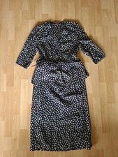 Damen 2-Teiler Rock + Bluse Set Sommeranzug 100% Baumwolle Top Zustand!