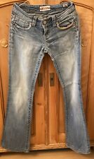 Damen Jeans  MEK USA DNM IGr. W26/ L34 Bootcut Schlag Nieten Bestickt