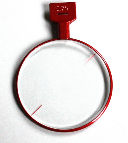Messglas einzeln metallrand - einzeln,