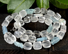 Kette natürlicer Aquamarin