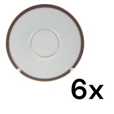 6er Set Untertasse Goldrand PMR Jaeger & Co Bavaria Unbestimmten Formen Blau Gol