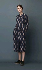 Toast Paisley schwarzes Midi