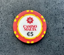 Spielbank Casino Malta * 5€ Poker Casino Chip Jeton * Casino Malta