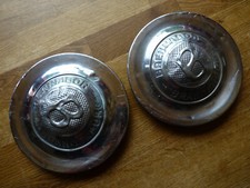 2 Oldtimer chrom Auto Radkappe  BRANDENBURG - BRENNABOG - Ø außen ca 19 cm orig.