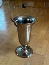 Sektkühler Art deco mit Edelholzkugel