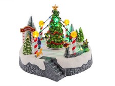 LED Weihnachts Dorf Szene -