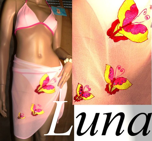 Luna pareo hellrosa stickerei - luna,
