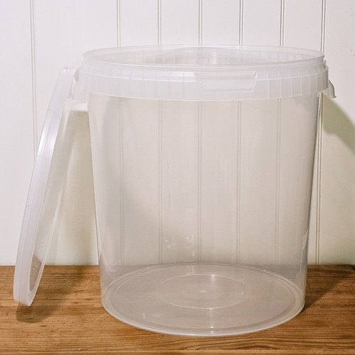 Transparenter eimer mit deckel - mit,