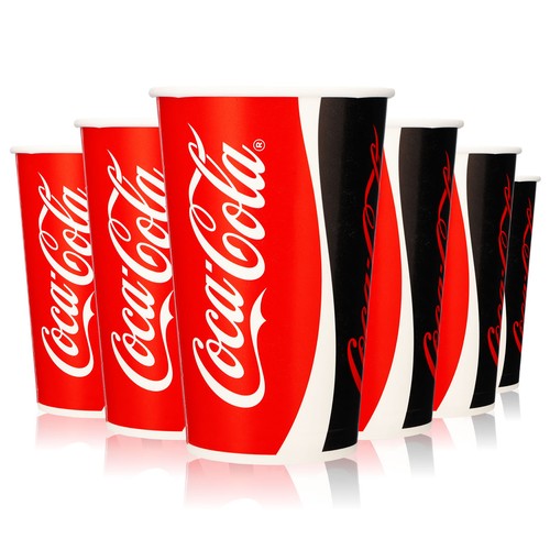 50x coca cola becher - 50x, 0,4l