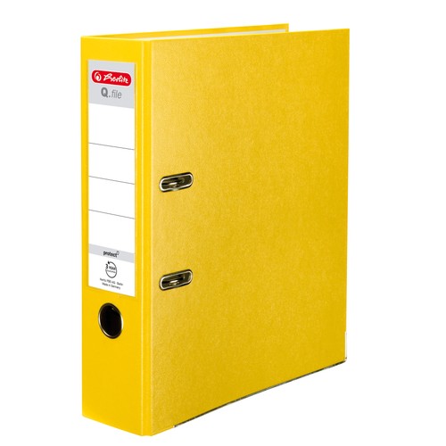 Herlitz ordner 80mm gelb - herlitz,